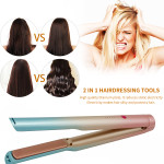 Rechargeable Wireless Hair Curler Cross-border Electric Splint Curling Iron 2 In 1 Dual Use