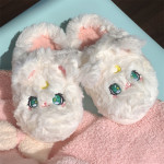 Cute Soft-soled Plush Moon Shoes