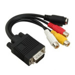 VGA To S Terminal Cable 3RCA, VGA To AV Cable, VGA TO VGA Cable