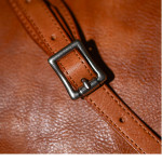 Vintage Vegetable Tanned Leather Handmade Men's Shoulder Bag