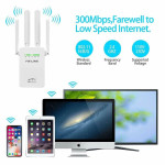 1200Mbps WiFi Range Extender Repeater Wireless Amplifier Router Signal Booster