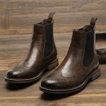 Men's Fashion Vintage Do-over Chelsea Boots