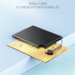 Ultra-thin Power Bank Comes With Line Portable Card Type Graphene