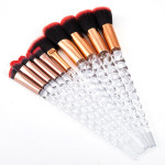 10PCS Makeup Brushes Kit Beauty Foundation Blending Blus