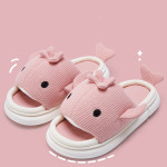 Cute Linen Absorbent Slippers For Indoor Home