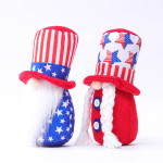 American National Day Hat Five-pointed Dwarf Elf Doll Pendulum