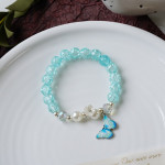 Women's Fashion Pearl And Crystal Beaded Bracelet