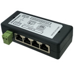 Four Port Centralized TV 4Ch Poe Syringe Box DC