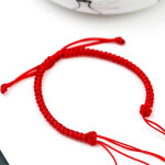 Hand-woven Snake Knot Simple Semi-finished Red Rope Bracelet