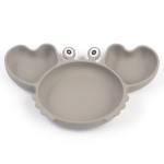 Silicone Split Cutlery Crab Plate For Infants