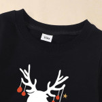 European And American Christmas Family Fashion Leisure Elk Letter Printing