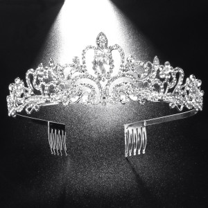 Bridal Alloy Diamond Belt Comb Crown Princess Birthday Party