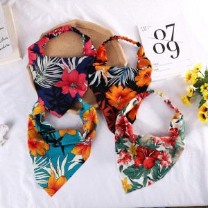 Pastoral Style Ladies Face Wash Hairband Baotou Triangle Scarf Hair Accessories