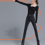 Women's Spring And Autumn High Waist Slim Skinny Jeans