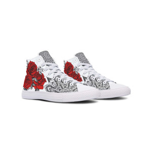 Printed Couple High-top Canvas Shoes