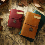 Travel Notebook Cowhide Leather Diary Vintage