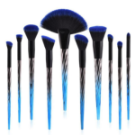 A 10pcs Pro Makeup Brush Set - Blue Color Family