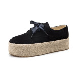 Women's round-toe lace-up casual shoes