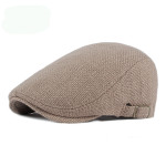 Breathable Cotton And Linen Beret Male British Retro