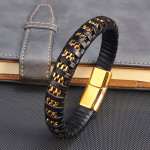 European And American Fashion Gold Cuban Chain Fashion Men's Bracelet