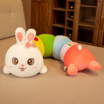 Children's Plush Cartoon Soft Caterpillar Rabbit Pillow