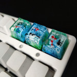 Scenery Koi Backspace Resin Keycaps For Cherry Mx Switch