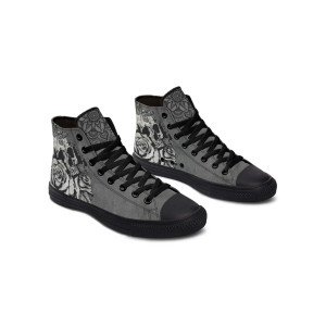 Printed Couple High-top Canvas Shoes