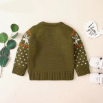 Boy's Christmas Giraffe Pullover Sweater