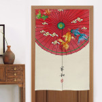 Home Kitchen Bedroom Partition Chinese Style Cloth Curtain