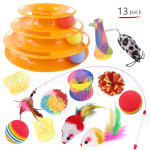 Pet Cat Self-help Turntable Toy Set