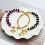 Devil's Eye String Shell Stone Bracelet