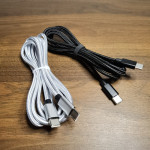 1m Nylon Braided PD Data Cable 3A 60W C To C Double Head