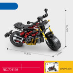 Assembled Toy Dirt Bike Series Model Boys Gift