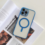 Magnetic Charging Mobile Phone Case With Plated Frame