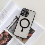 Magnetic Charging Mobile Phone Case With Plated Frame