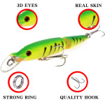 False Bait Double Section Submerged Mino Bionic Hard Pseudo-bait Warped Mouth Bass