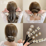 Net Red Pan Hair Pearl Diamond Braided Hair Style Hairpin