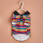 Striped POLO Shirt Inset Pet Clothes