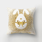 Nordic Minimalist Easter Rabbit Peach Skin Fabric Pillow Cushion Cover