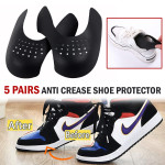 5 Pairs Anti Crease Shoe Protector Anti-Wrinkle Toe Cover Cap Sneaker Guards USA