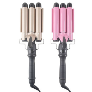 3 Barrel Hair Curling Iron Wand With LCD Temperature Display