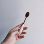 Rose Gold Toothbrush Type Makeup Brush Set