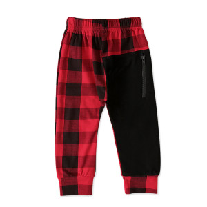 Spring And Autumn Children'S Trousers Plaid Casual Trousers