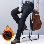 Men's Stretch Loose Plush Warm Jeans