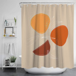 Waterproof And Mildew Proof Shower Digital Perforation-free Printed Bathroom Curtain