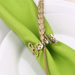 New Metal Letters Napkin Ring Table Decoration