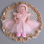 The 2021 Summer Baby Baby Princess Dress Dress Lightweight Breathable Mesh Lace Dress Moon Age