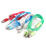 Multifunctional Three-in-one Streamer Data Cable USB Fast Charge