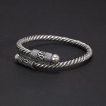 Sterling Silver Handmade Hemp Rope Bracelet Men's And Women's Opening