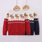 Children's Knitted Sweater Thickened Christmas Elk